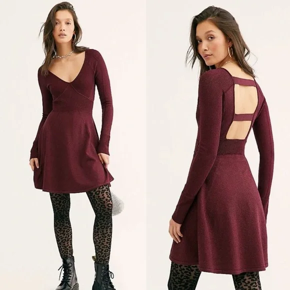 Wildest Dreams Mini Dress by Free People, Red, S